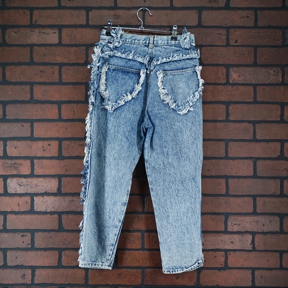 VINTAGE 90s Emanuel Zoo Made In Italy Mom Jeans - Picture 3 of 5